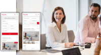 Mockup der Immobiliensuche auf einem Smartphone